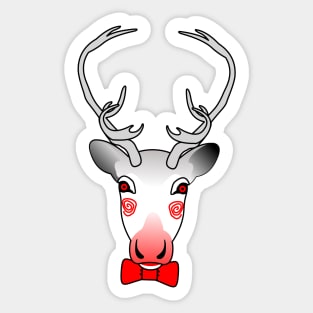 reindeer games ditsy Sticker